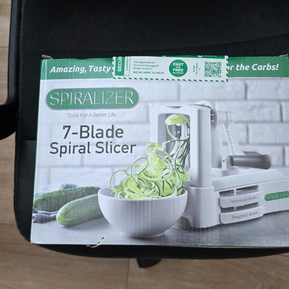 Spiralizer 7 Blade Vegetable Spiral Slicer Keto No Carb Low Carb In Box